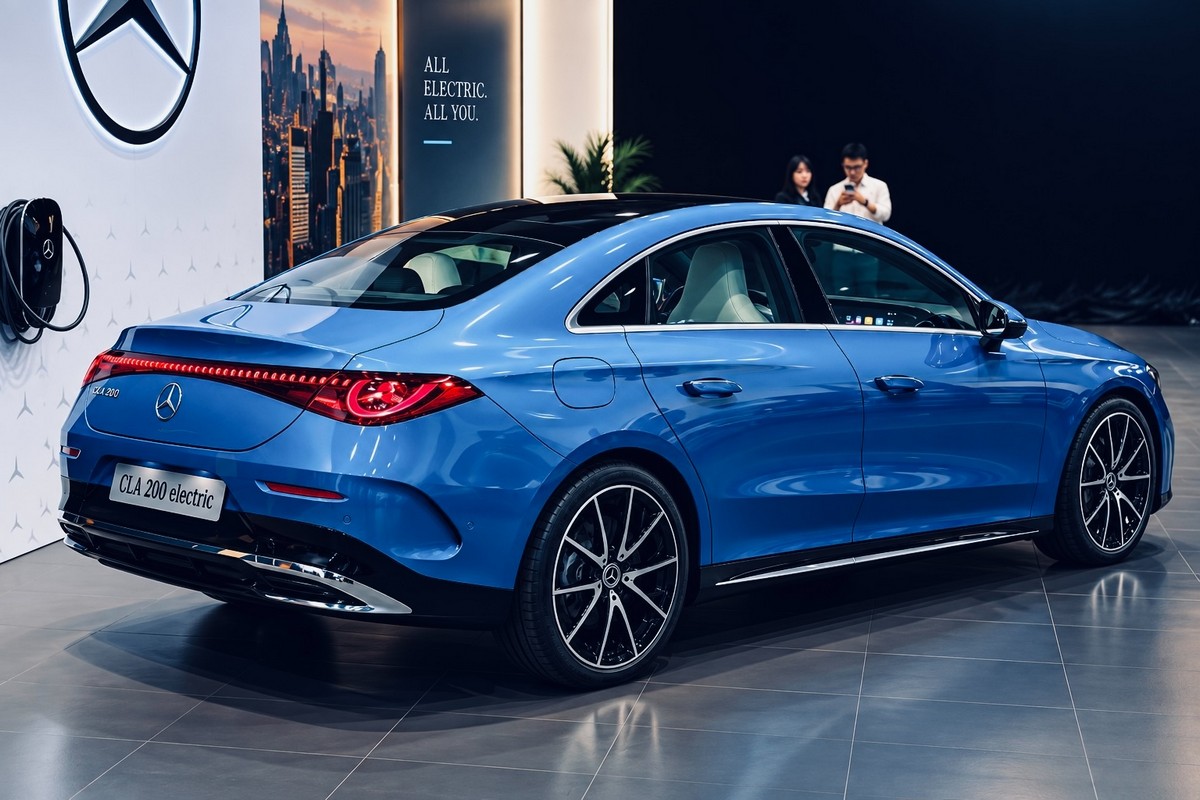 Giá lăn bánh Mercedes-Benz CLA 200 màu Xanh Dương